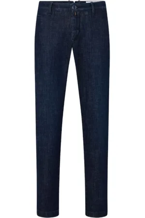 Jacob Cohen Jeans, Heren, Blauw, W38, Katoen, Blauwe Slim Chino Jeans Aw 23