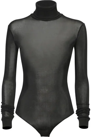 Maison Margiela Tops, Dames, Zwart, 2Xs, Zwarte Trui Elegante Avondstijl