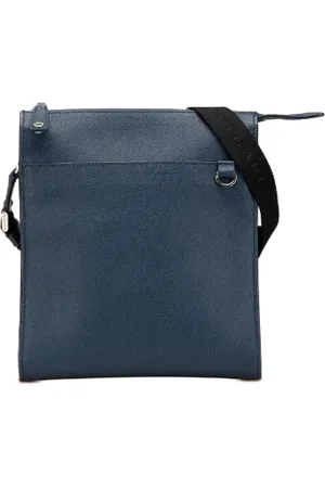Bvlgari Pre-owned, Dames, Blauw, ONE Size, Leer, Pre-owned Leather crossbody-bags