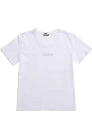 Blauer Tops, Dames, Wit, S, Pump T-shirt voor mannen