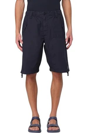 C.P. Company Korte broeken, Heren, Blauw, M, Witte op maat gemaakte trekkoordshorts