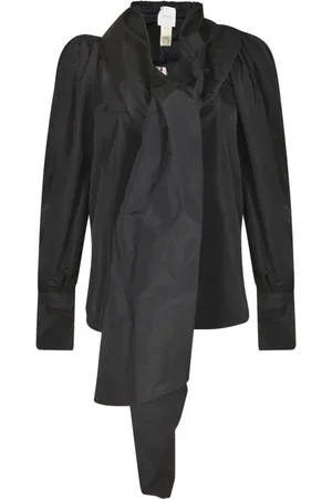 Patou Blouses & Shirts, Dames, Zwart, S, Zwarte Herenoverhemd