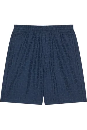 Givenchy Badkleding, Heren, Blauw, W32, Logo Print Swim Trunks