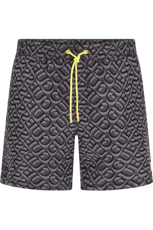 Guess Badkleding, Dames, Grijs, XL, Polyester, Dames Zwembroek Bermuda Synthetische Stof
