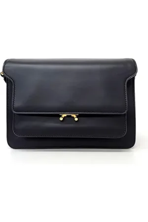 Marni Pre-owned, Dames, Zwart, ONE Size, Tweedehands leren schoudertassen
