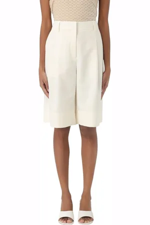 HUGO BOSS Korte broeken, Dames, Wit, XS, Witte Klassieke Shorts voor Vrouwen