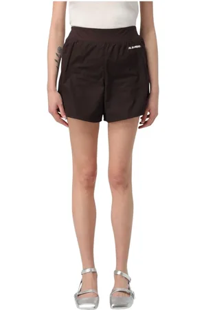 Jil Sander Korte broeken, Dames, Bruin, M, Zwarte Dames Shorts