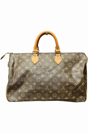 LOUIS VUITTON Pre-owned, Heren, Bruin, ONE Size, Tweedehands Canvas handtassen