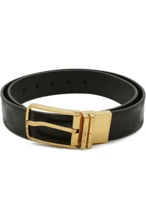 LOUIS VUITTON Pre-owned, Heren, Zwart, ONE Size, Pre-owned Fabric belts