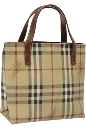 Burberry Pre-owned, Dames, , ONE Size, Leer, Tweedehands leren handtassen