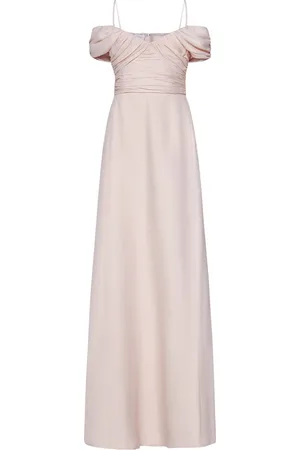 Giambattista Valli Kleedjes, Dames, Roze, M, Roze Off-Shoulder Jurk Rosekwarts