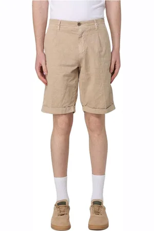 MYTHS Korte broeken, Heren, , L, Linnen, Veelzijdige Linnen Shorts voor Mannen