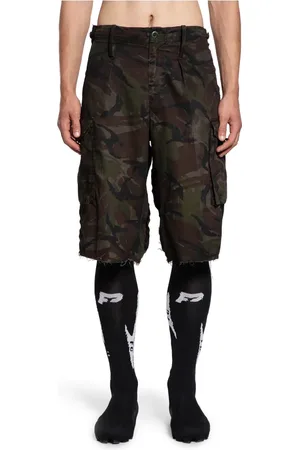 PROTOTYPES Korte broeken, Heren, Groen, S, Groene Camo Cargo Shorts