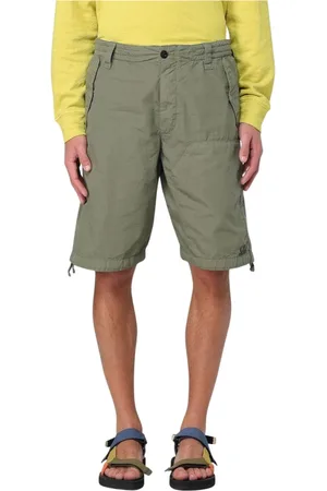 C.P. Company Korte broeken, Heren, Groen, XL, Witte shorts met trekkoord