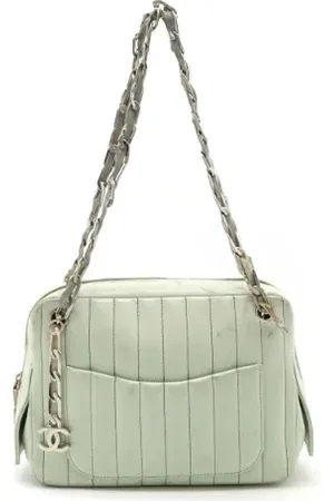 CHANEL Pre-owned, Dames, Groen, ONE Size, Leer, Pre-owned Leather totes