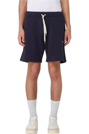 Autry Korte broeken, Heren, Blauw, L, Katoen, Blauwe Stijlvolle Heren Sweatshorts