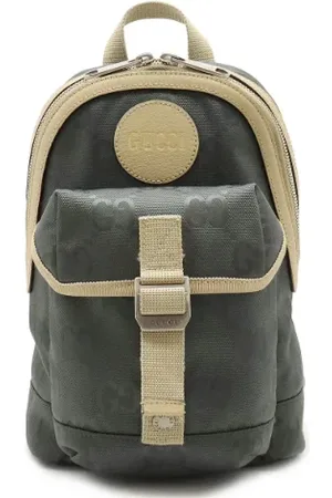 Gucci Pre-owned, Dames, Grijs, ONE Size, Leer, Pre-owned Fabric backpacks