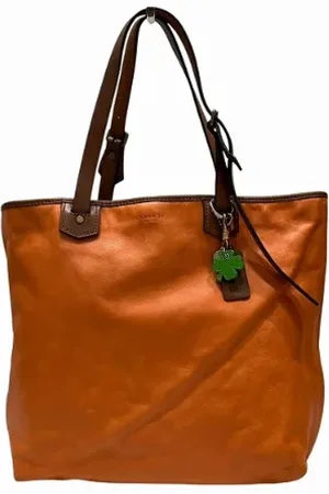 Coach Pre-owned, Dames, Oranje, ONE Size, Pre-owned Leather totes