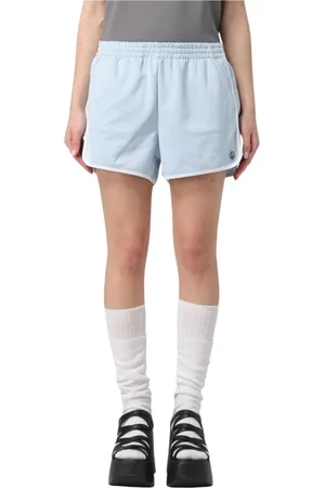 AMBUSH Korte broeken, Dames, Blauw, S, Katoen, Blauwe Streep Shorts