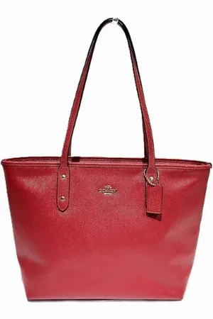 Coach Pre-owned, Dames, Rood, ONE Size, Leer, Pre-owned Leather totes