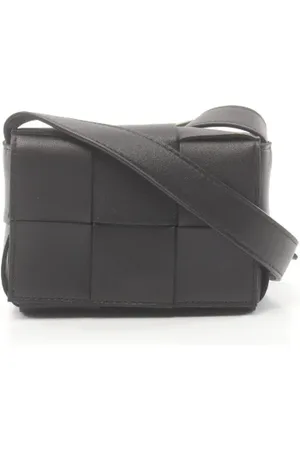 Bottega Veneta Pre-owned, Dames, Zwart, ONE Size, Leer, Pre-owned Leather crossbody-bags