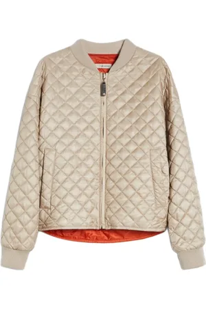 Max Mara Jassen, Dames, , M, Polyester, Omkeerbare Jas Diamantquilted Detail