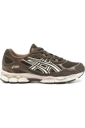 Asics Schoenen, Heren, Bruin, 42 1/2 EU, Suède, Bruine Gel-NYC Sneakers met Suède en Mesh