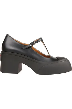 Marni Schoenen, Dames, Zwart, 41 EU, Leer, Pablo Mary-Jane Hakken