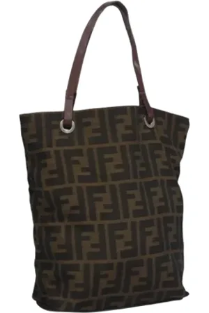 Fendi Pre-owned, Dames, Bruin, ONE Size, Leer, Pre-owned Canvas fendi-bags