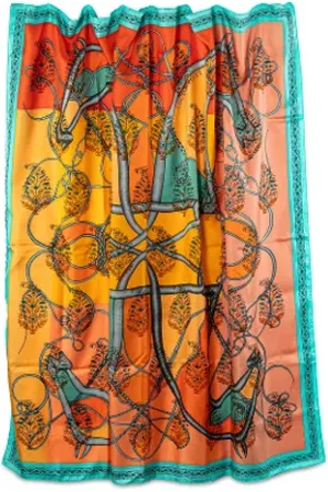 Hermès Pre-owned, Dames, Veelkleurig, ONE Size, Pre-owned Silk scarves