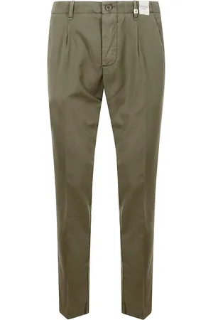 MYTHS Broeken, Heren, Groen, 2Xl, Wol, Beige Wolmix Getailleerde Broek