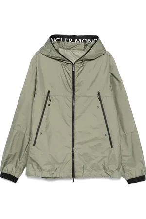 Moncler Jassen, Heren, Groen, M, Groene Hoodie met Ritszakken