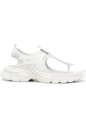 Balenciaga Schoenen, Dames, Zwart, 37 EU, Stijlvolle Track Tongs voor dagelijks gebruik