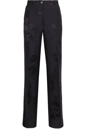 P.A.R.O.S.H. Broeken, Dames, Blauw, L, Linnen, Bloemenprint Linnen Broek