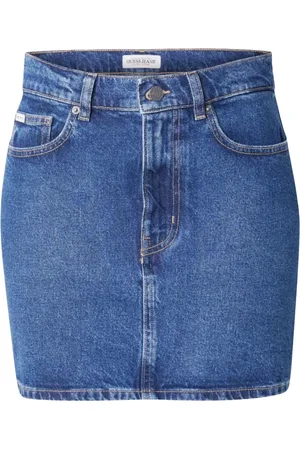 Guess Rokken, Dames, Blauw, W31, Denim, Klassieke Denim Mini Rok
