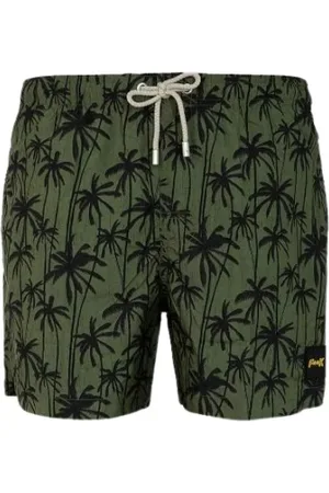 F**K Badkleding, Heren, Groen, M, Heren Strand Boxershorts