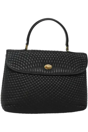 Bally Pre-owned, Dames, Zwart, ONE Size, Leer, Tweedehands leren handtassen