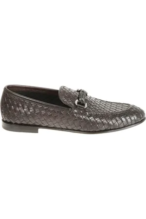 Neil Barrett Schoenen, Heren, Bruin, 42 1/2 EU, Leer, Bruin leren instapper voor heren