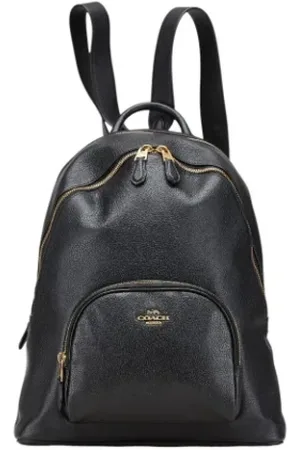 Coach Pre-owned, Dames, Zwart, ONE Size, Leer, Pre-owned Leather backpacks