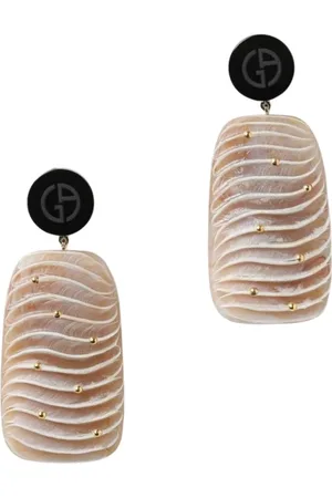 Giorgio Armani Accessoires, Dames, , ONE Size, Wave Gouden Oorbellen Elegante Moderne Stijl