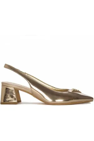 Guess Schoenen, Dames, Geel, 38 EU, Leer, Décolleté Pumps