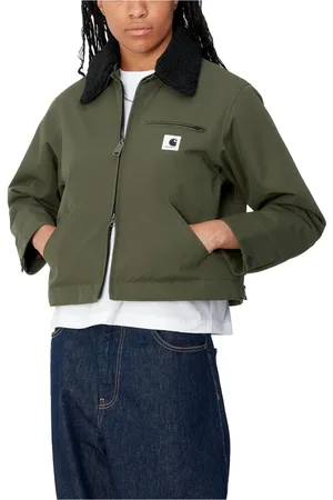 Carhartt Jassen, Dames, Groen, L, Nylon, Functionele Groene Nylon Jas