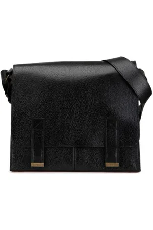 Saint Laurent Pre-owned, Dames, Zwart, ONE Size, Leer, Tweedehands leren schoudertassen