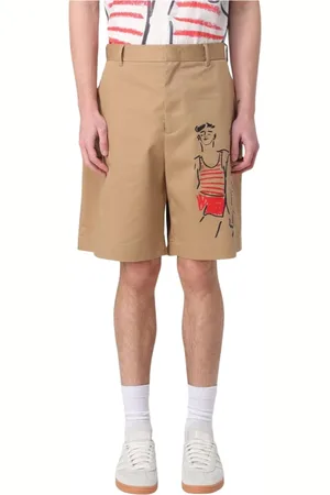 Msgm Korte broeken, Heren, , S, Katoen, Casual katoenen shorts voor mannen