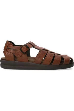 Mephisto Schoenen, Heren, Bruin, 44 EU, Bruin leren herensandaal - Woestijn