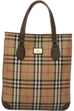 Burberry Pre-owned, Dames, , ONE Size, Tweedehands Canvas handtassen