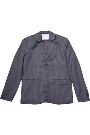Samsøe Samsøe Jassen, Heren, Grijs, XL, Grijze Pinstripe Blazer