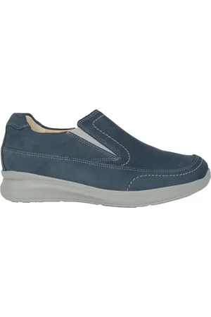 Ganter Schoenen, Heren, Blauw, 48 EU, Leer, Wijde pasvorm Loafer - Blauw Leer