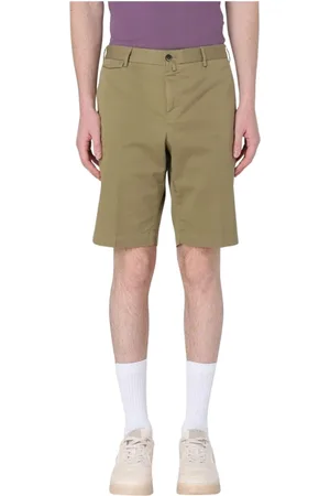 PT Torino Korte broeken, Heren, Groen, L, Witte Zomer Shorts voor Mannen