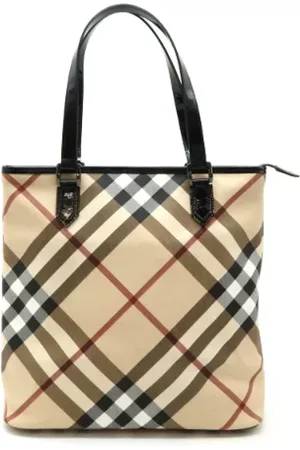 Burberry Pre-owned, Dames, , ONE Size, Leer, Pre-owned Leather totes
